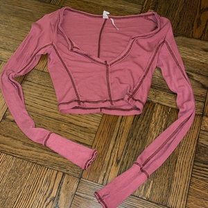 urban outfitters out from under crop long sleeve athletic material size xs